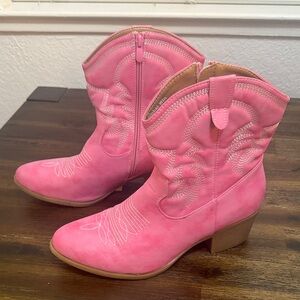 Pink Western Cowboy Boots